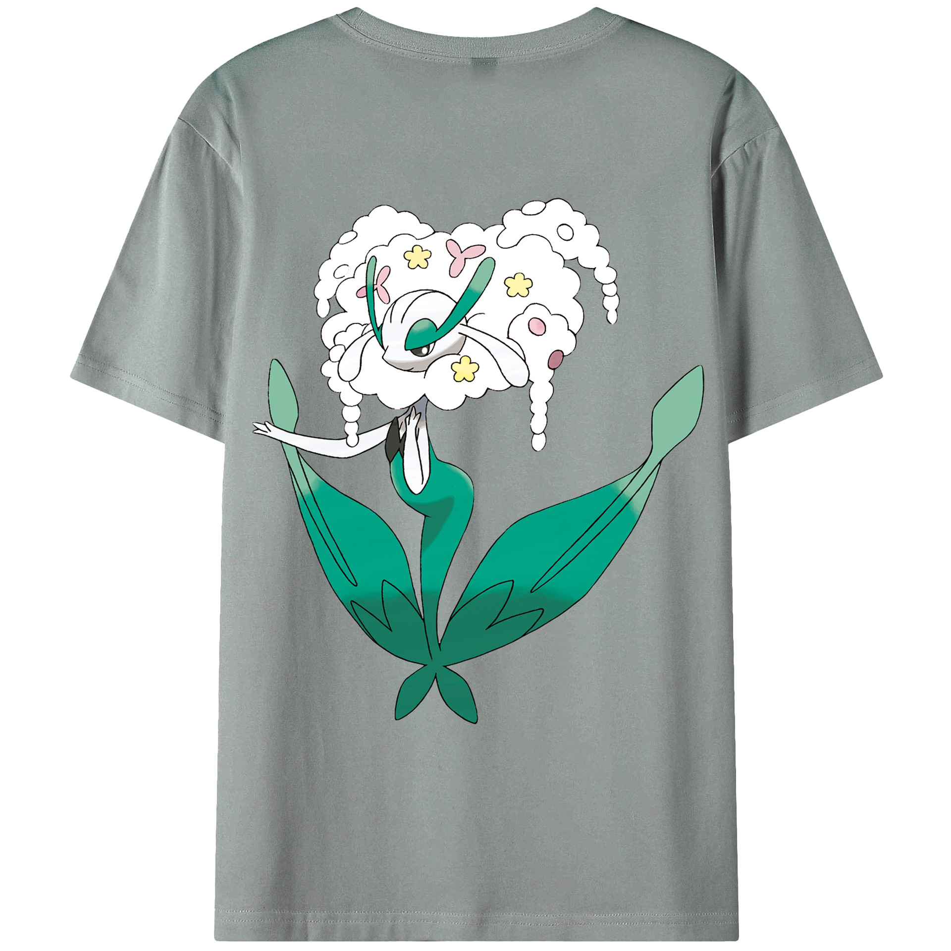 （画像用） ポケットモンスター Pokémon 綿100％ メンズ半袖Tシャツ（バックプリント） 通気性